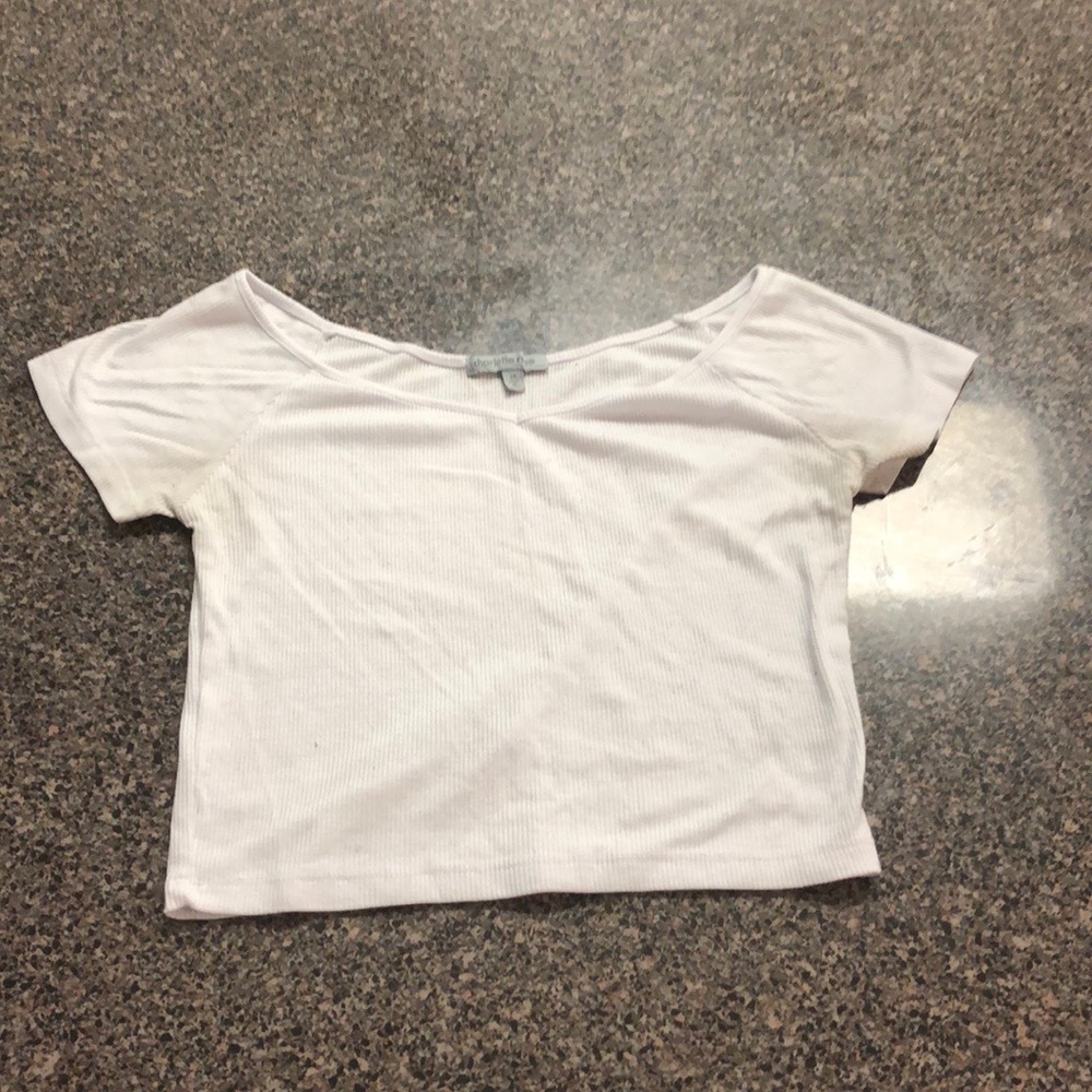 White crop top